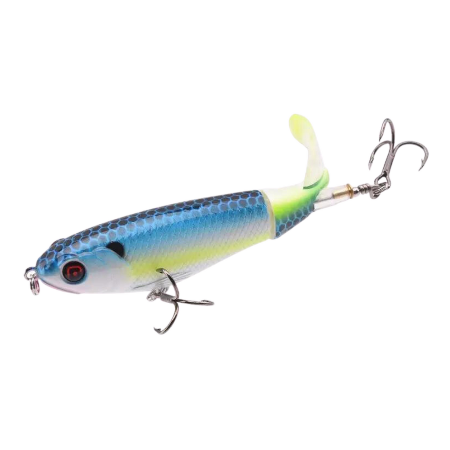 GFC TOPWATER WHOPPER PLOPPERS WITH ROTATING TAIL FRESH & SALTWATER