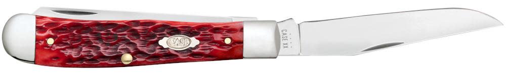 CASE TRAPPER 2 BLADE 4 1/8" DARK RED BONE