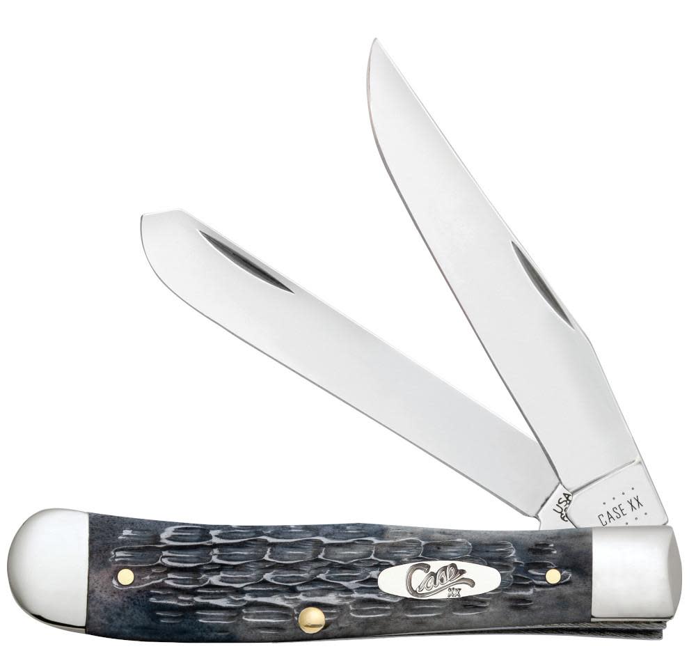 CASE TRAPPER 2 BLADE 4 1/8" GRAY BONE