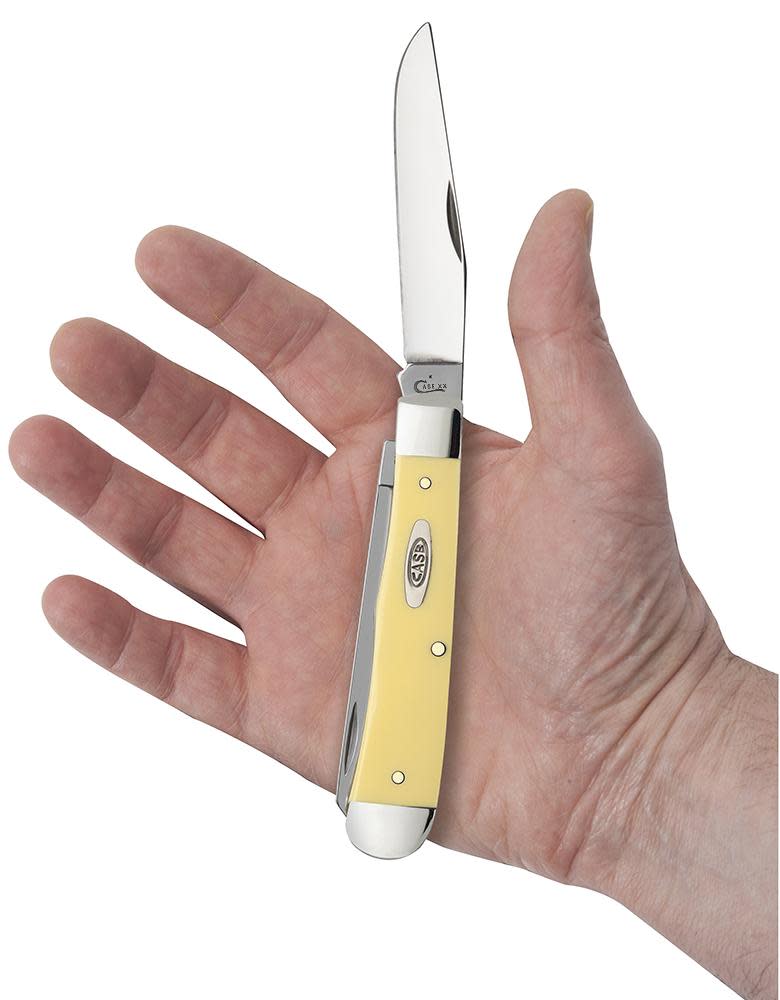 CASE TRAPPER 2 BLADE 4 1/8" YELLOW SYNTHETIC