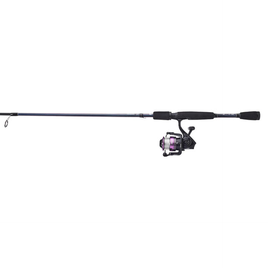 Fishing rod and reel set on a white background