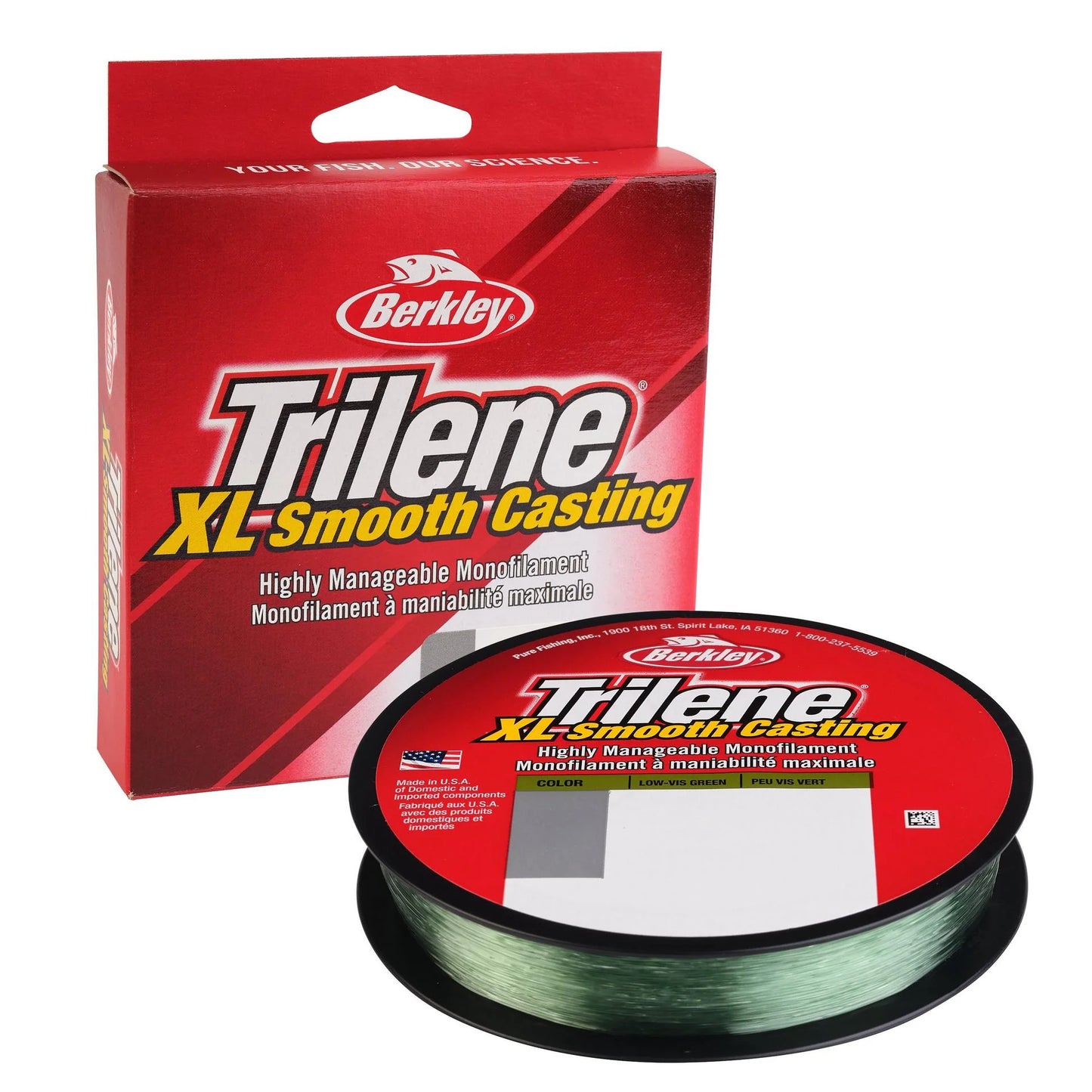 BERKLEY TRILENE XL LO-VIS GREEN 6# 330YD
