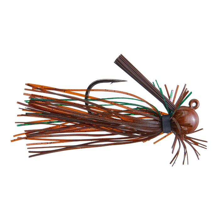 BUCKEYE LURES G-MAN BALLIN'OUT JIG BROWN MONEY 3/8 OZ