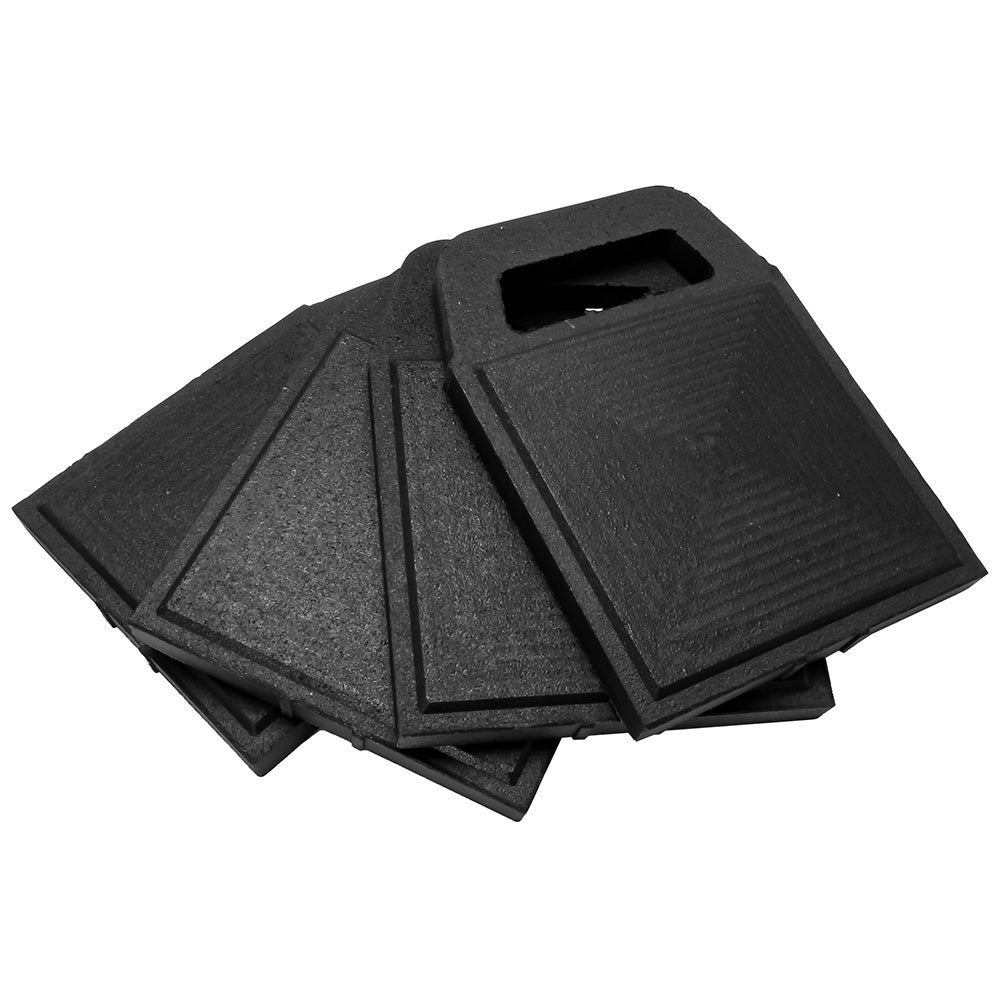 CAMCO STABILIZER JACK PADS - RUBBER - 6.2" X 6.2" *4-PACK