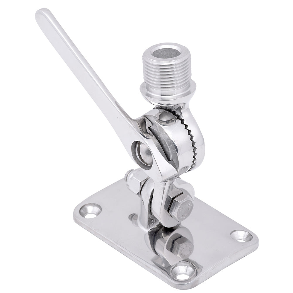 WHITEAGLE CLAWAP RATCHET ANTENNA MOUNT - 316 STAINLESS STEEL