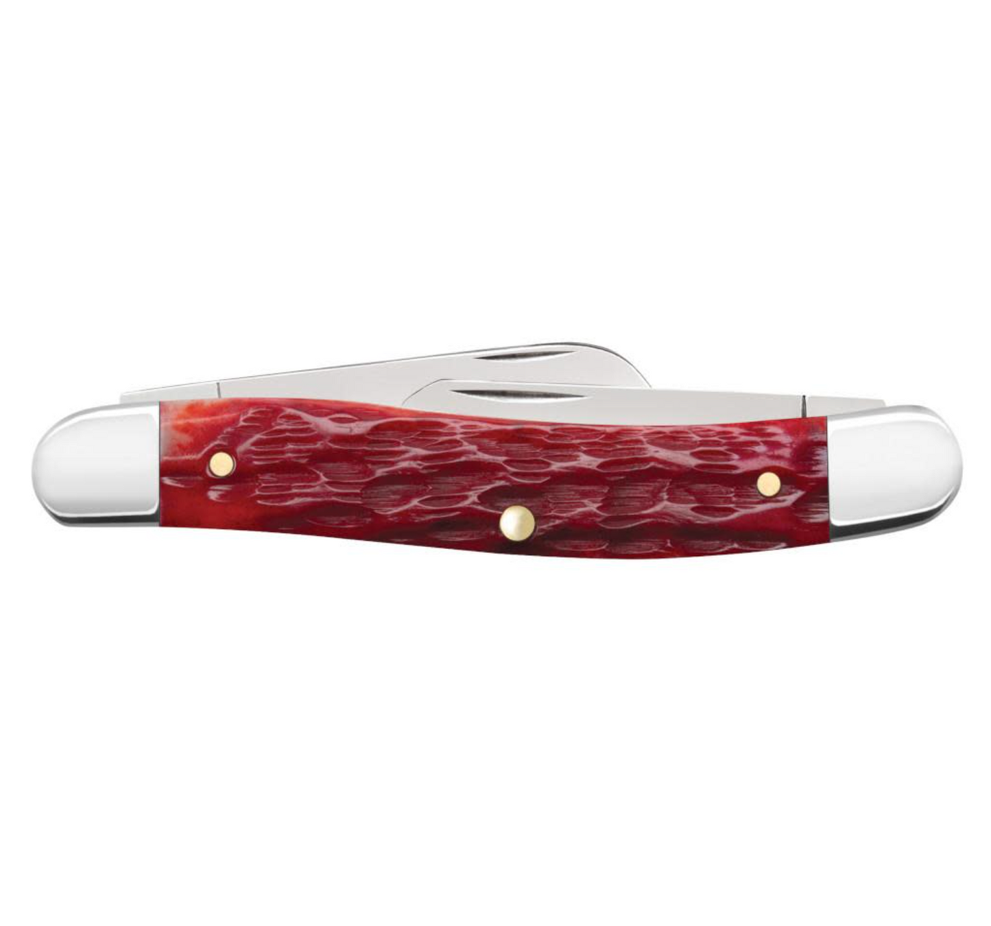 CASE STOCKMAN MEDIUM 3 BLADE 3.5" RED BONE