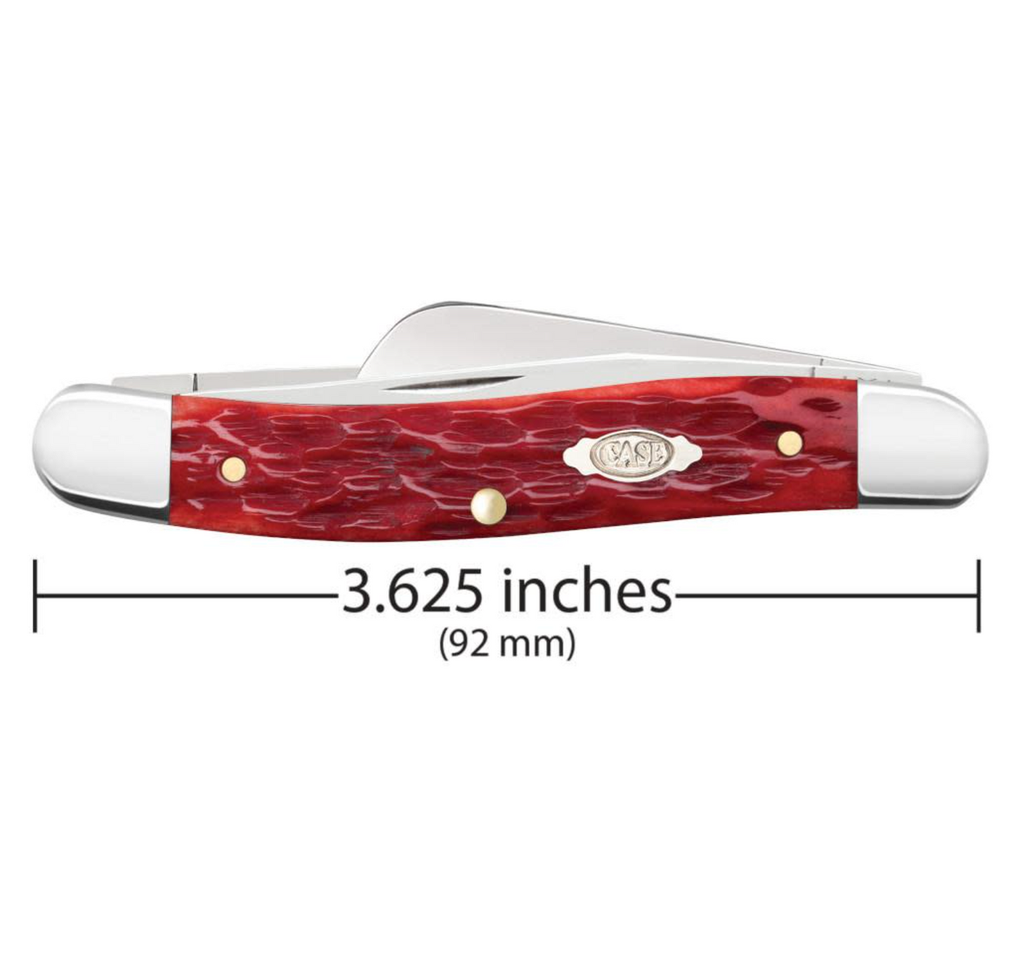 CASE STOCKMAN MEDIUM 3 BLADE 3.5" RED BONE