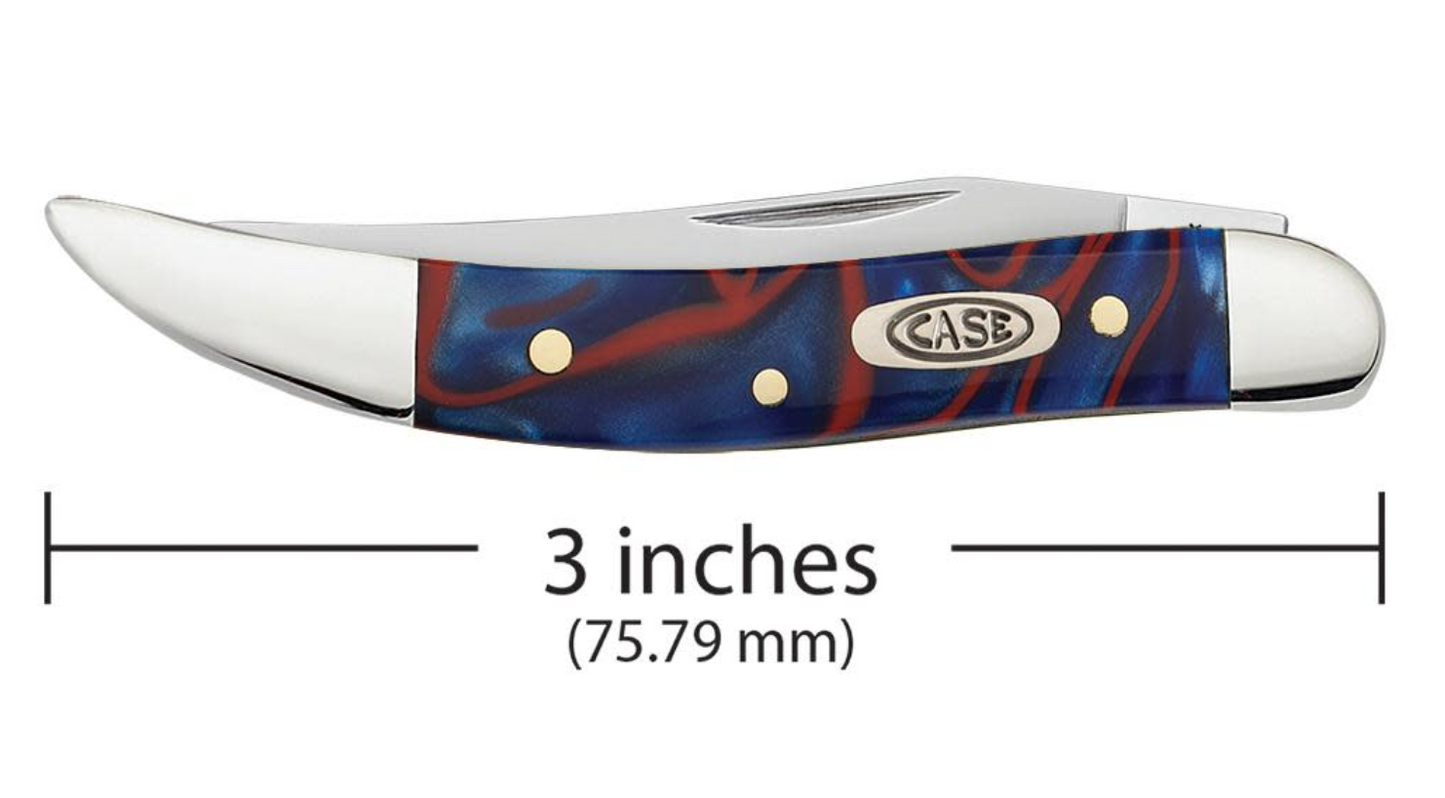 CASE TEXAS TOOTHPICK SMALL 1 BLADE 3" PATRIOTIC