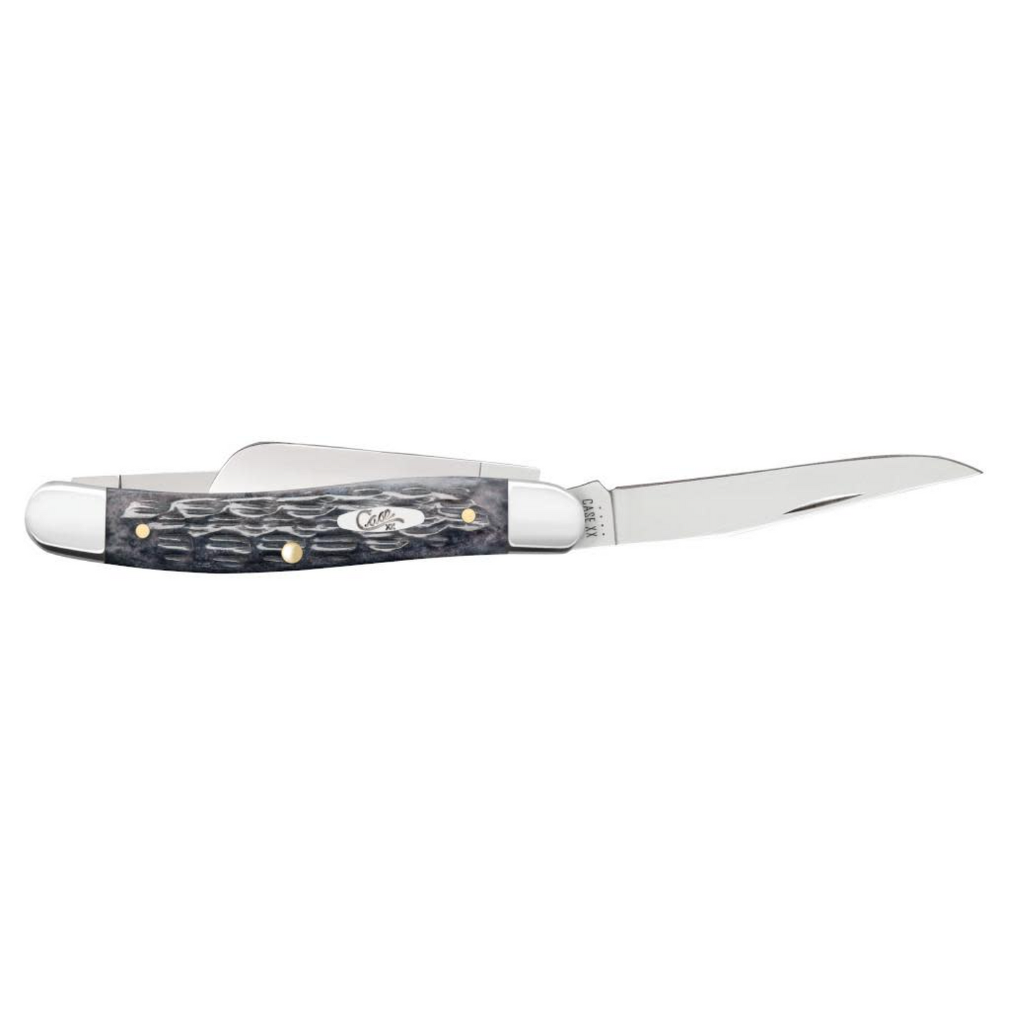 CASE STOCKMAN MEDIUM 4 5/8" 3 BLADE GRAY BONE