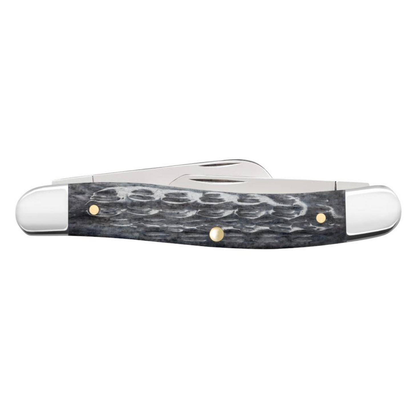 CASE STOCKMAN MEDIUM 4 5/8" 3 BLADE GRAY BONE