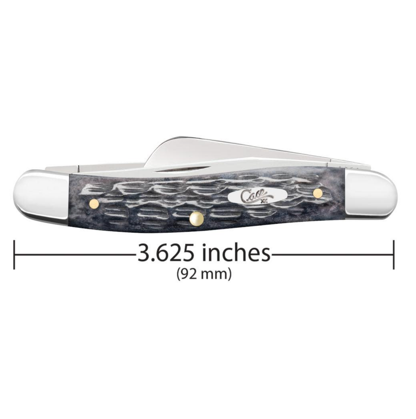 CASE STOCKMAN MEDIUM 4 5/8" 3 BLADE GRAY BONE