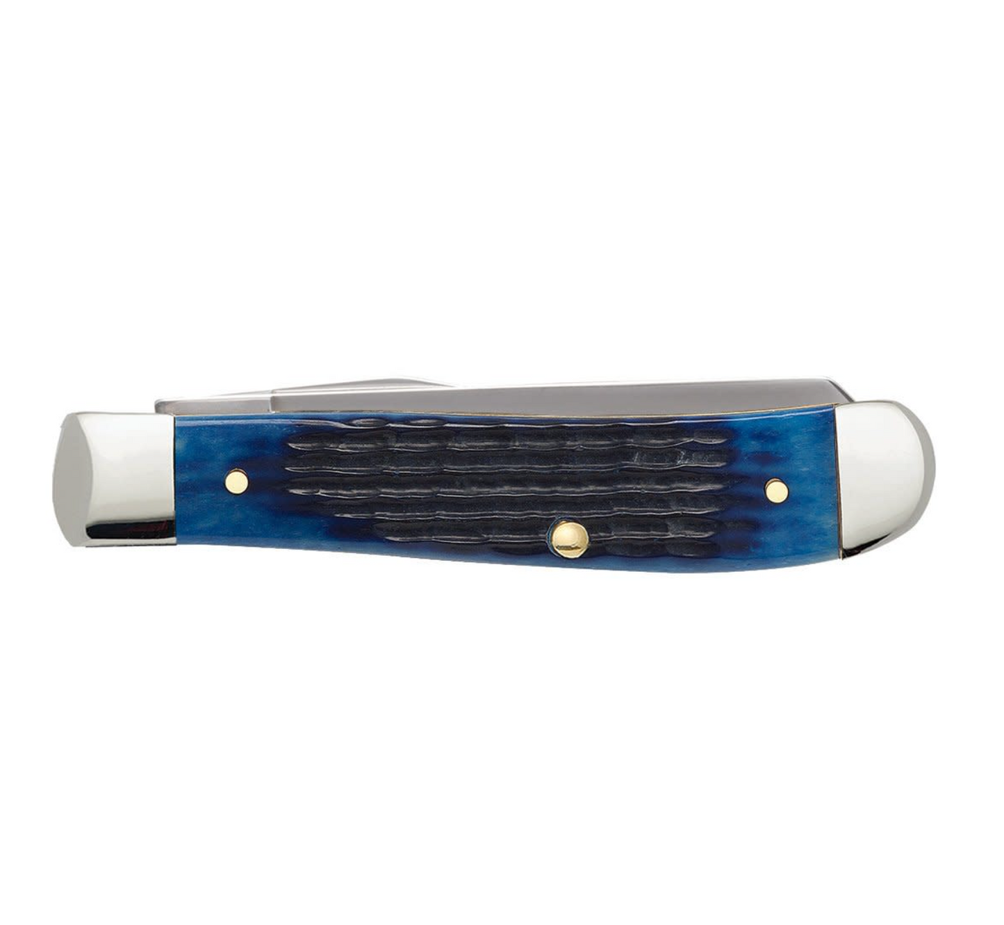 CASE TRAPPER MINI 2 BLADE 3.5" BLUE BONE