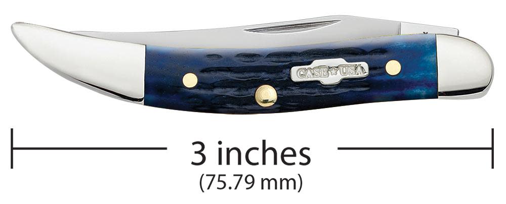 CASE TEXAS TOOTHPICK SMALL 1 BLADE 3" BLUE BONE