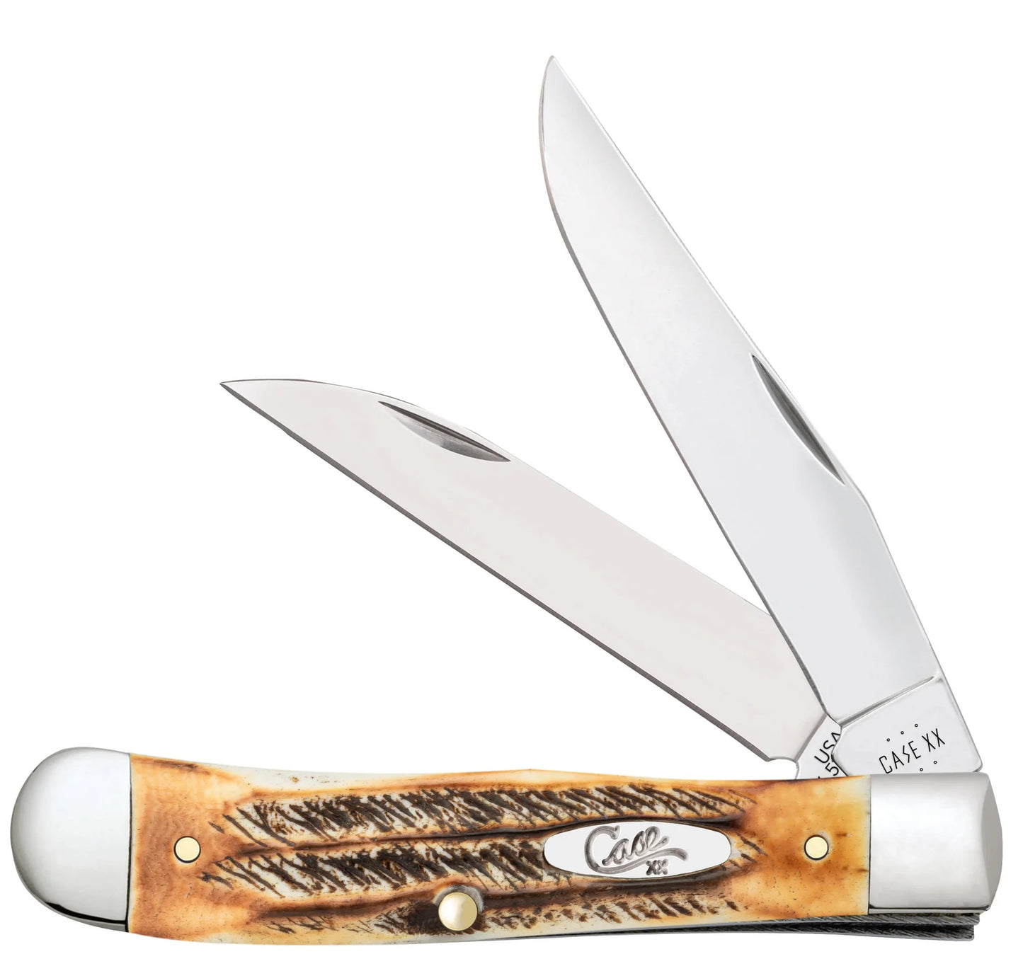 CASE TRAPPER 2 BLADE 4 1/8" BONESTAG