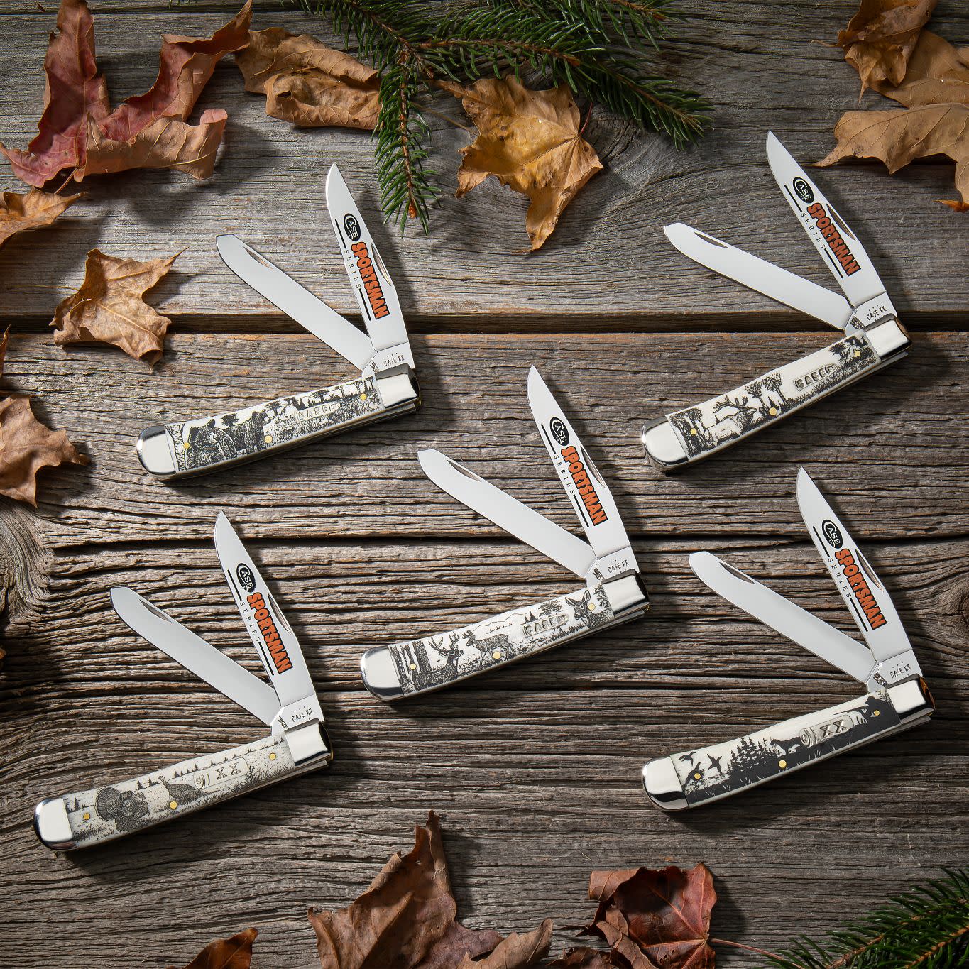 CASE SPORTSMAN TRAPPER TURKEY 2 BLADE 4 1/8" NATURAL BONE