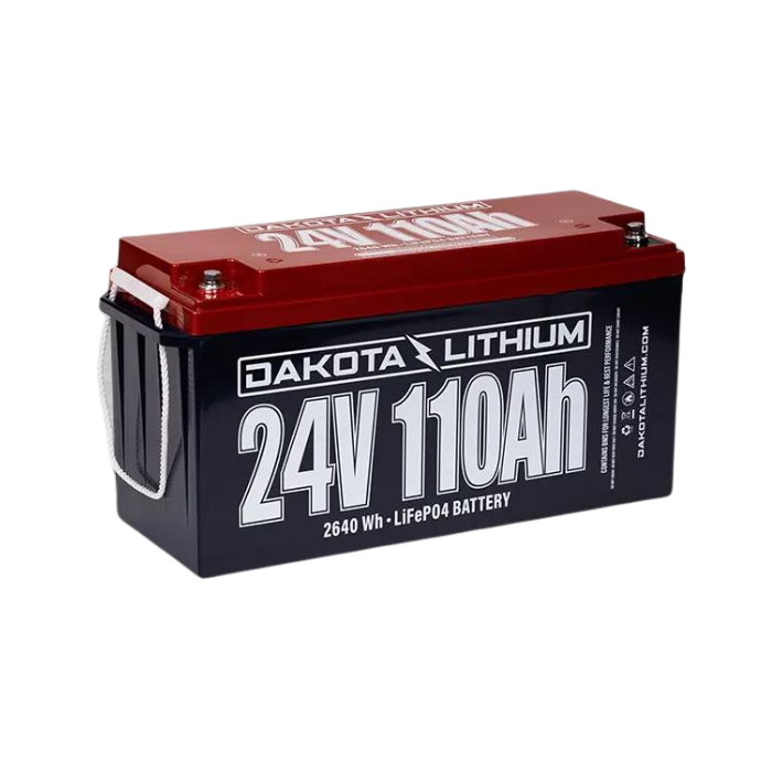 DAKOTA LITHIUM 24V 110AH DEEP CYCLE LIFEPO4 SINGLE BATTERY