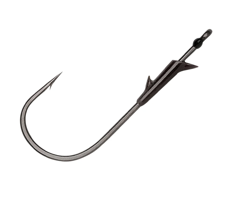 VMC FLIPPIN' HOOK BLACK NICKEL #1 6PK