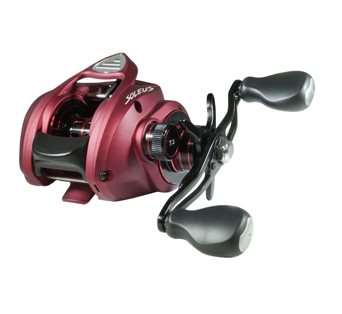 FAVORITE SOLEUS BAITCAST REEL RED RH 7.3:1