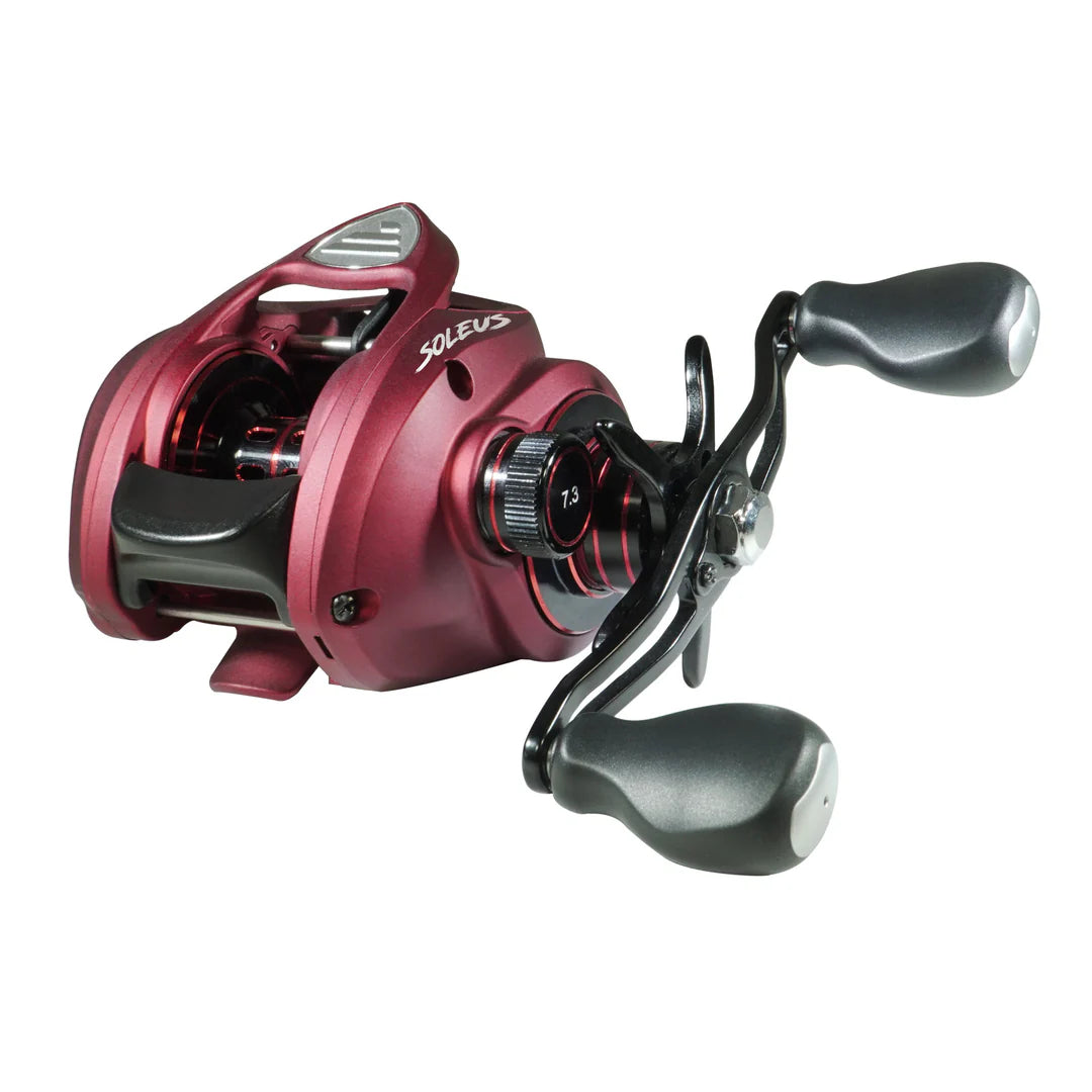 FAVORITE SOLEUS RED  7.3:1 BAITCAST REEL - RH