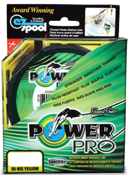 POWERPRO SPEAGLE CLAWTRA FIBER YELLOW 8# 150YD