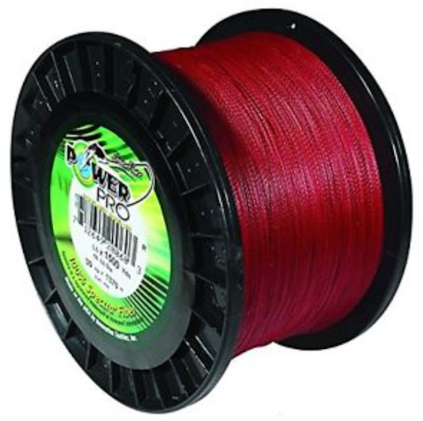 POWERPRO SPECTRA FIBER VERMILLION RED 15# 1500YDS
