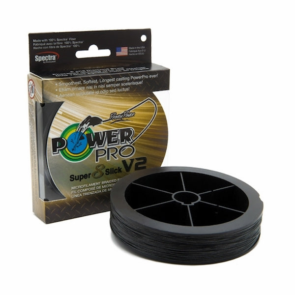 POWERPRO SUPER 8 SLICK V2 ONYX 15# 300YDS