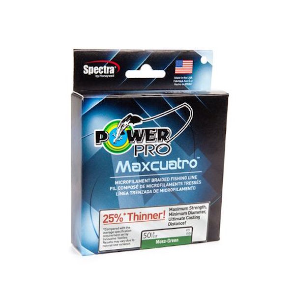 POWERPRO MAXCUATRO MOSS GREEN 20# 150YDS
