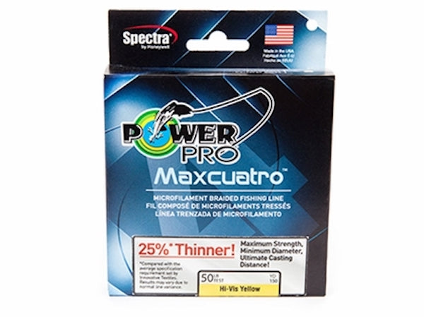 POWERPRO MAXCUATRO YELLOW 65# 3000YDS