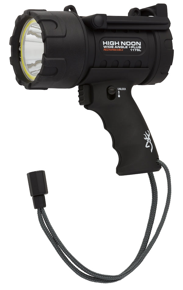 BROWNING HIGH NOON USB RECHARGEABLE SPOTLIGHT WITH WIDE ANGLE PLUS