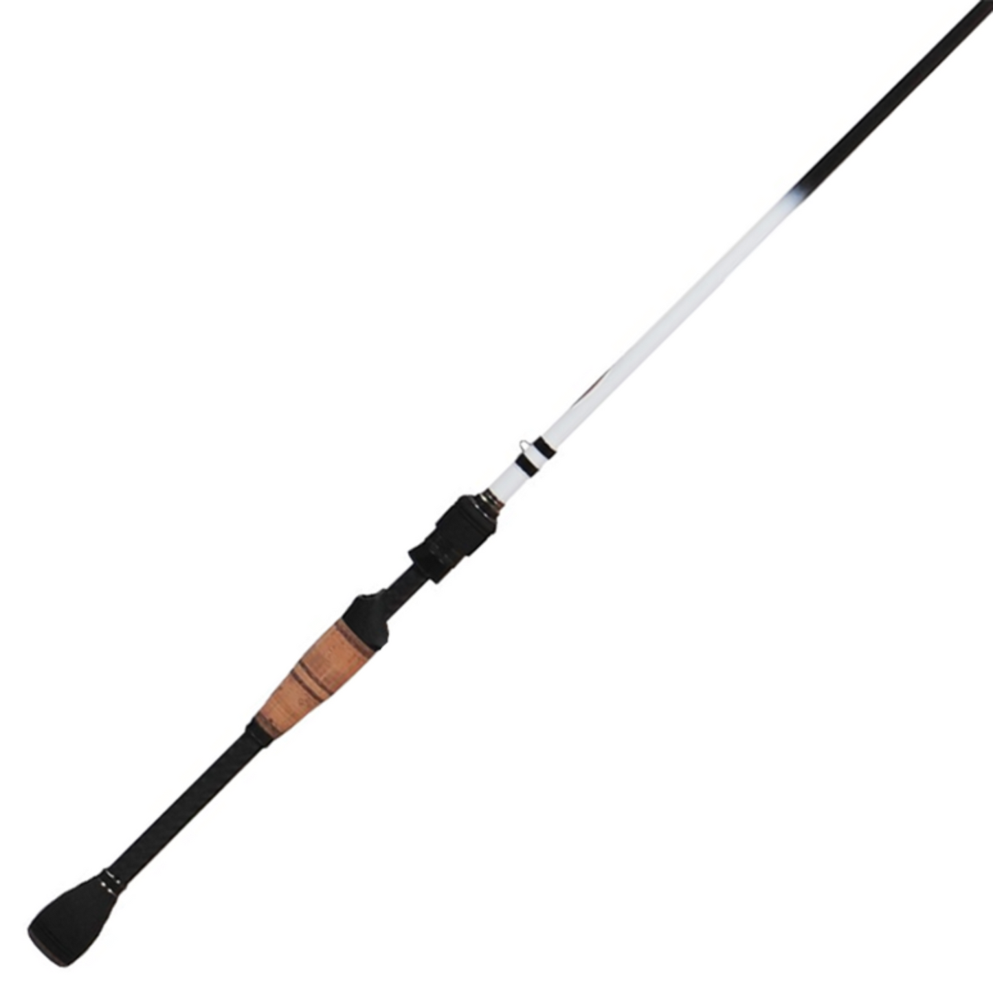 Duckett Black Ice 6’8” medium heavy spinning rod with lightweight carbon construction, superior sensitivity, and strong backbone for bass fishing and tournament performance.