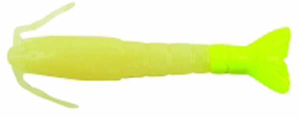 BERKLEY GULP! SALTWATER 3" SHRIMP GLO CHARTREUSE 6PK