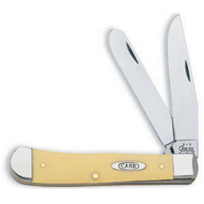 CASE TRAPPER 2 BLADE 4 1/8" YELLOW SYNTHETIC