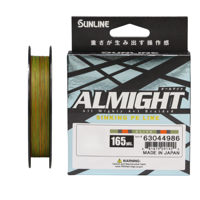 SUNLINE ALMIGHT 11LB OLIVE CAMO 165YDS