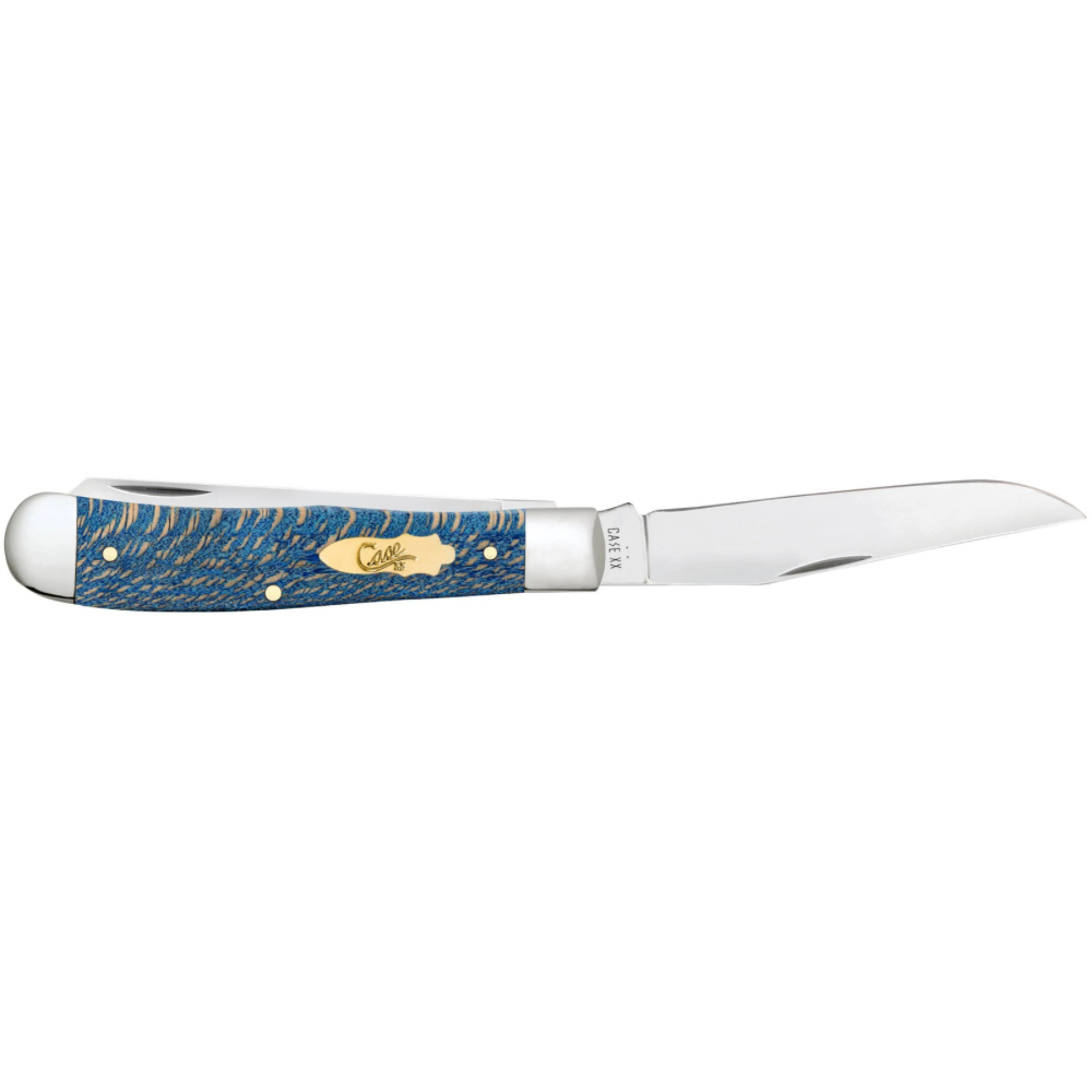 CASE TRAPPER 2 BLADE 4 1/8" BLUE SYCAMORE