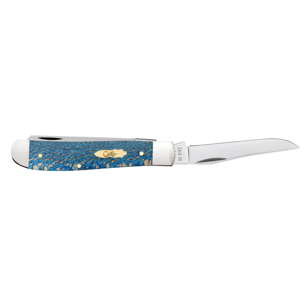 CASE TRAPPER MINI 2 BLADE 3.5" - BLUE SYCAMORE