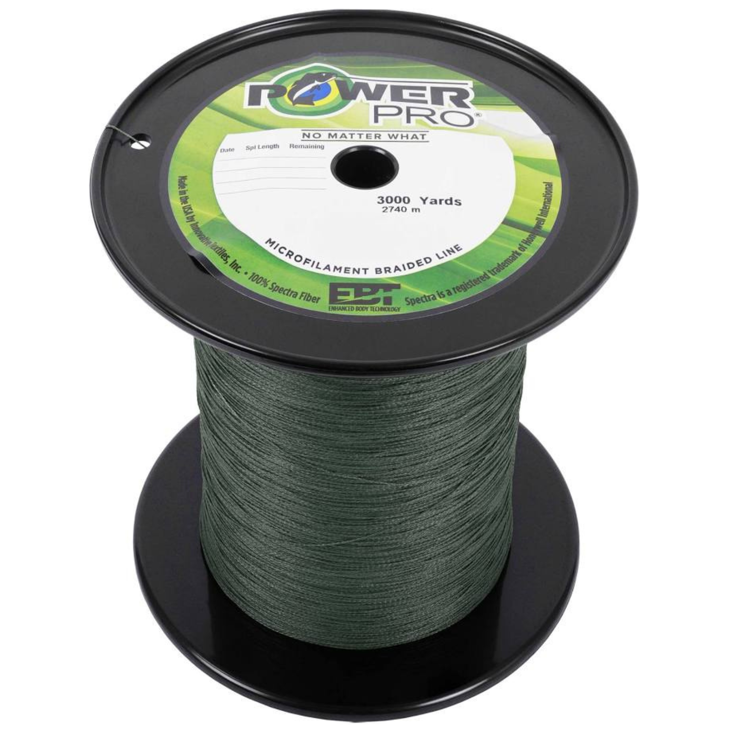 POWERPRO BRAIDED LINE - 80 LB TEST - 3000 YDS - MOSS GREEN