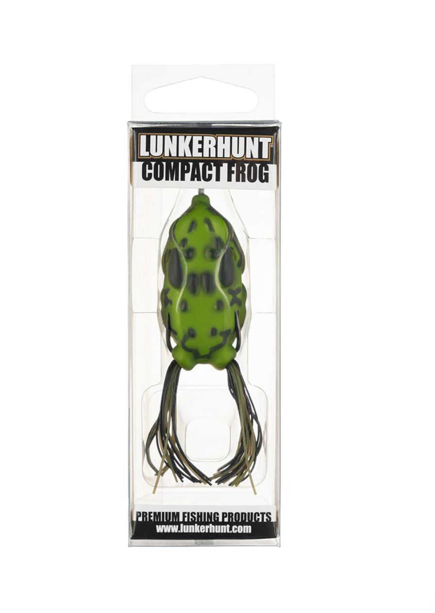 LUNKERHUNT COMPACT FROG 2.25" 1/2OZ - GREEN TEA