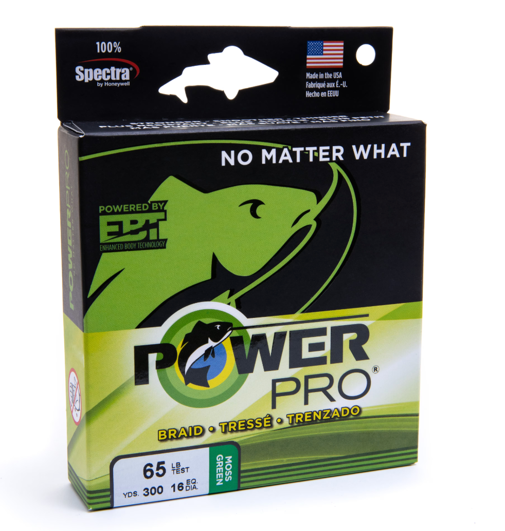 POWERPRO SPECTRA FIBER MOSS GREEN 100# 300YDS
