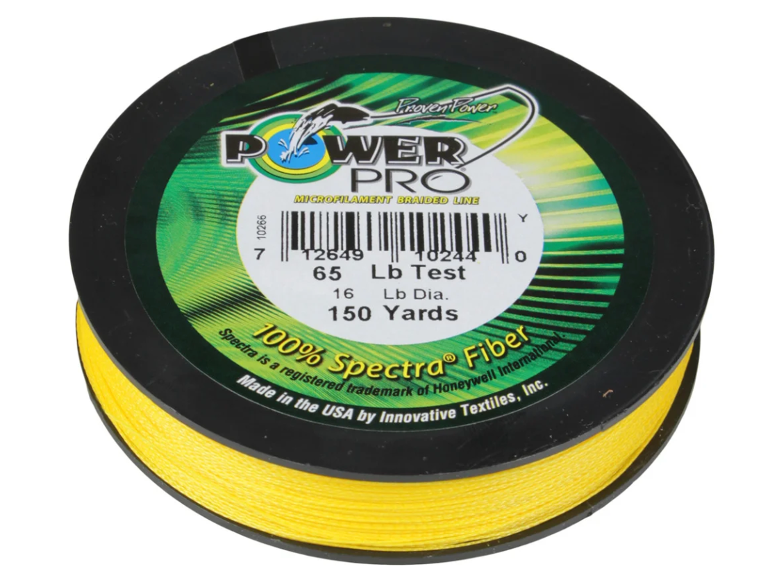 POWERPRO SPECTRA FIBER YELLOW 50# 300YDS