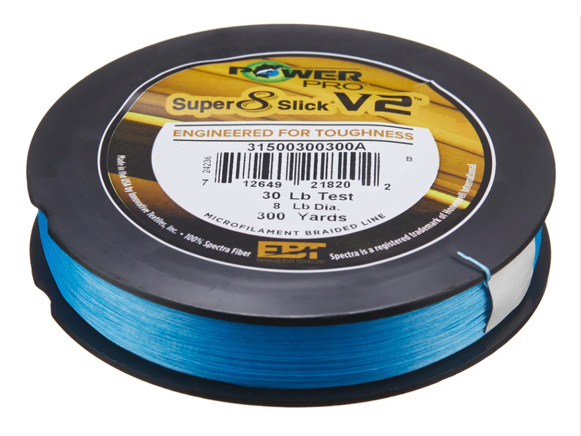 POWERPRO SUPER 8 SLICK V2 BLUE 15# 150YD