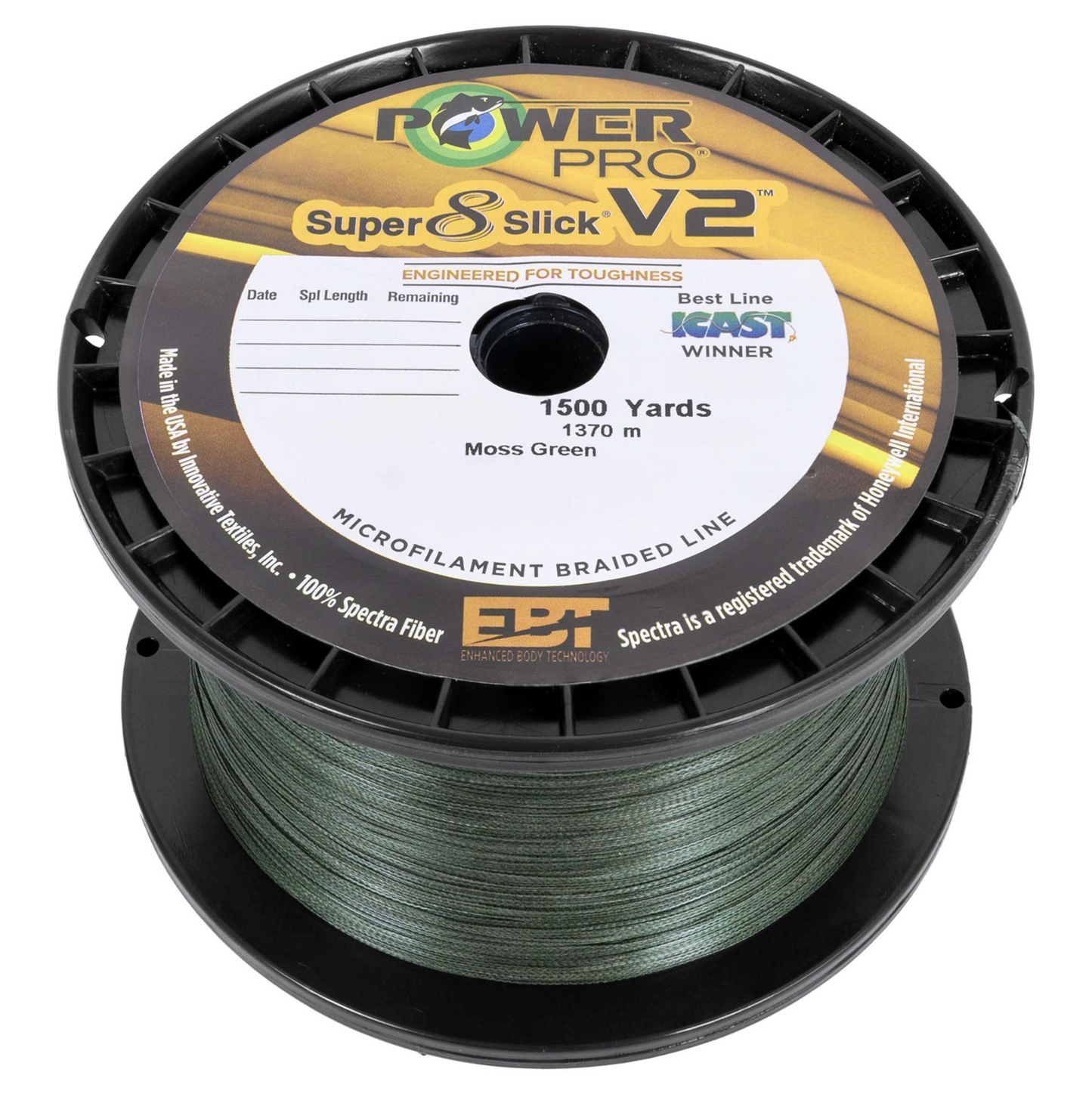 POWERPRO SUPER 8 SLICK V2 MOSS GREEN 40# 1500YDS