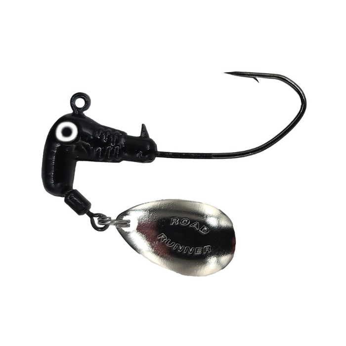 ROAD RUNNER SICKLE HOOK HEADS 6PK 2/0 HK BLACK 1/8 OZ