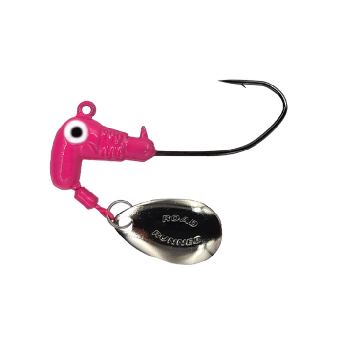 ROAD RUNNER SICKLE HOOK HEADS 6PK 1/0 HK PINK 1/16