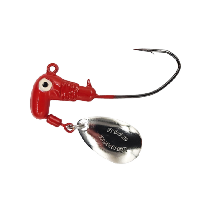 ROAD RUNNER SICKLE HOOK HEADS 6PK 2/0 HK RED 1/8 OZ