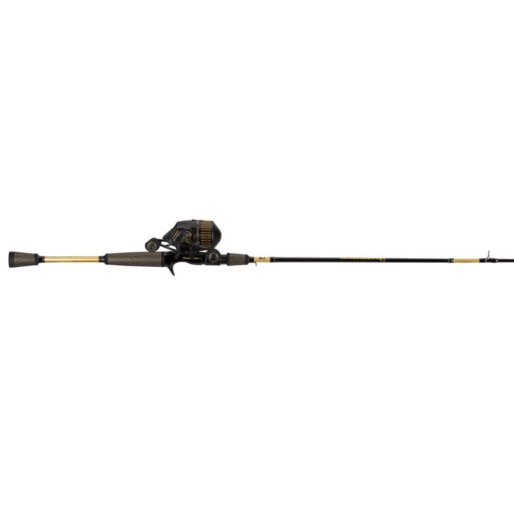 PROFISHIENCY SNIPER SPINCAST COMBO BLACK AND GOLD 2PC 6'8"