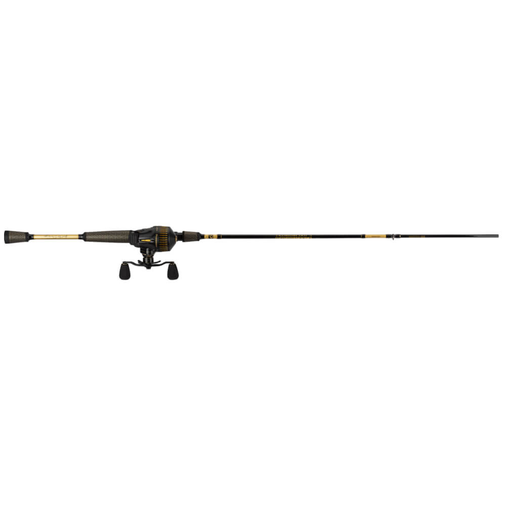 PROFISHIENCY SNIPER SPINCAST COMBO BLACK AND GOLD 2PC 6'8"