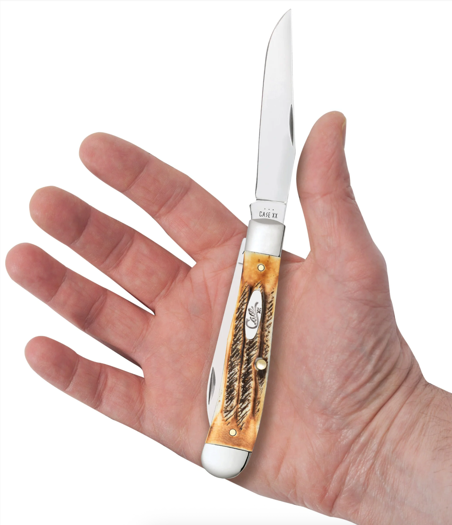 CASE TRAPPER 2 BLADE 4 1/8" BONESTAG