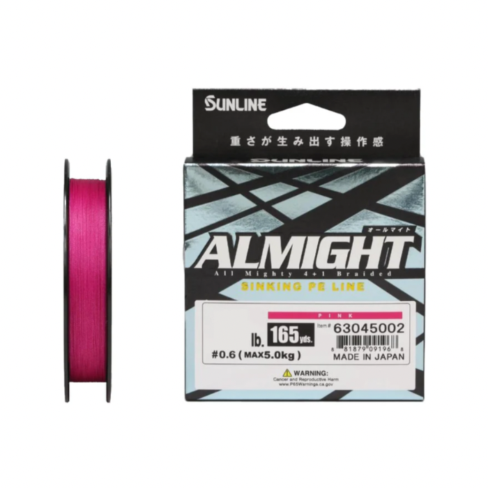 SUNLINE ALMIGHT 22LB PINK 165YDS