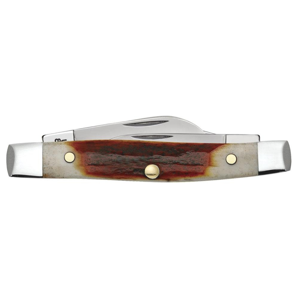 CASE STOCKMAN SMALL 3 BLADE 2 5/8" RED STAG