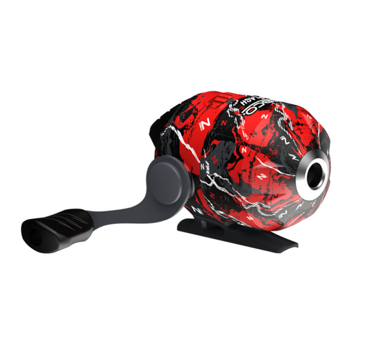 ZEBCO SPLASH RED SPINCAST COMBO 8# 2PC M 6'